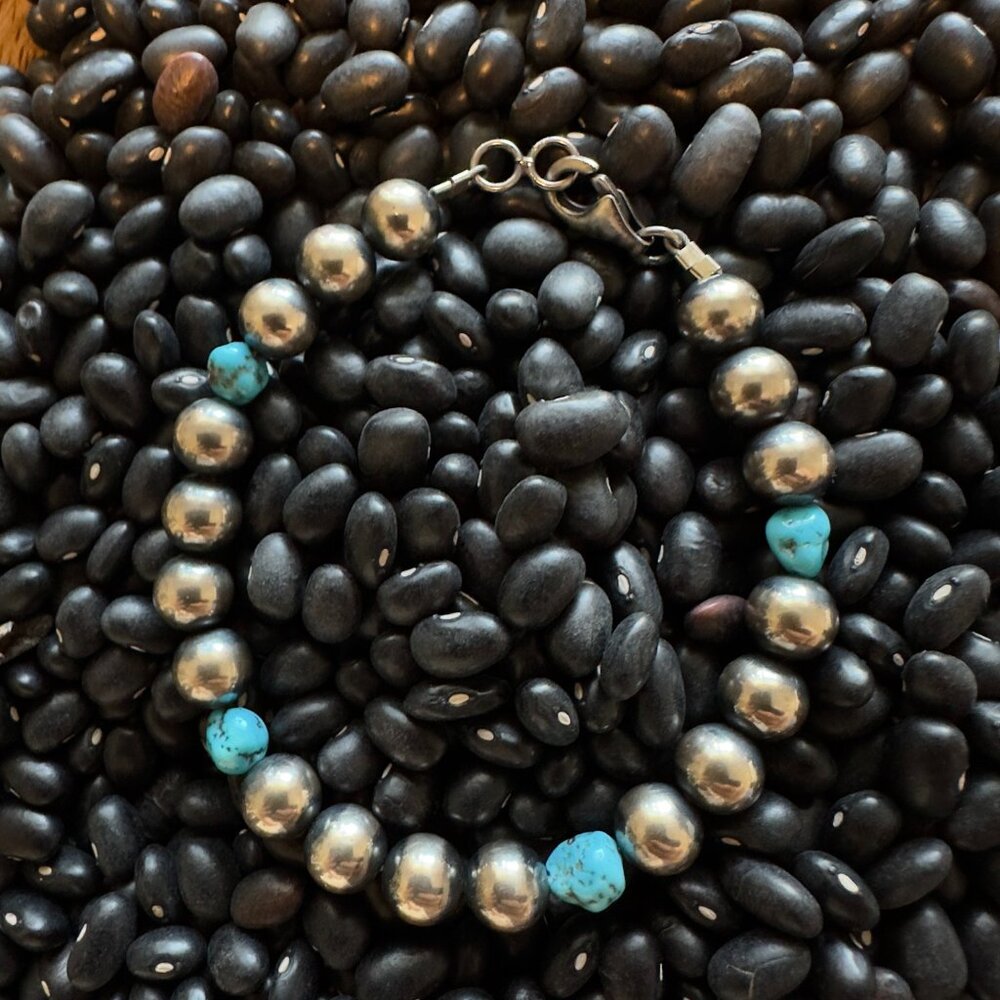 Authentic Sterling Silver Navajo Pearl Bracelet